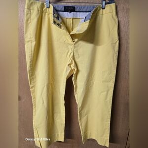 Talbots Bright Yellow Capri